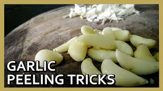 How to Peel Garlic Easily  Life Hack  Easy Kitchen Tips  Peel Garlics like a Chef [upl. by Roseann]