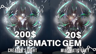 PRISMATIC GEM CREATORS LIGHT VS MIASMATIC GREY  HARGA 2 JUTA VS 28 RIBU  EMANG WORTH IT [upl. by Lourdes]