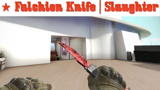 ★ Falchion Knife  Slaughter  Minimal Wear  SHOWCASE [upl. by Josephson]