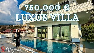 UNGLAUBLICHE PANORAMABLICKE VON IHRER LUXUSVILLA AUS EIGENER POOL amp SPA IN KARGICAKALANYA villa [upl. by Levin669]