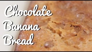 Chocolate Banana Bread Recipe  Crumbs [upl. by Amerd]