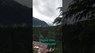 Manali snow view from Hostel travellingwithNitesh [upl. by Ricardo818]