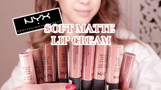 NYX Soft Matte Lip Cream Swatches TikTok Lip Combos [upl. by Eiveneg]