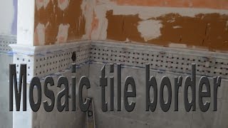 Tile tips mosaic tile borders [upl. by Arras]