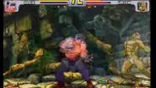 SFIII 3rd Strike  Alex Kinosuke vs Urien RX [upl. by Yeldah]