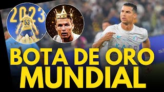 🐐 ¡Líder Mundial CRISTIANO RONALDO es la BOTA DE ORO anual 2023 tras su DOBLETE al AlIttihad [upl. by Abell782]