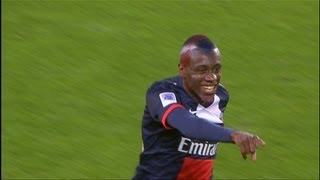 Passe décisive Beckham et but Blaise MATUIDI 31  PSG  Stade Brestois 29 31  201213 [upl. by Oruhtra932]