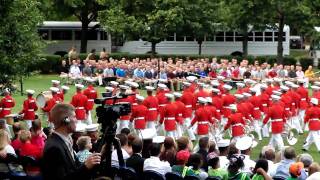 US Marine Corp  Sunset Parade  Commandants Own Band [upl. by Anaher]