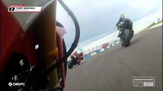 2024 Bennetts British Superbikes RD10 Donington Park onboard last laps [upl. by Campagna]