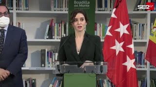 Ayuso quotNo hay ni ha habido una guerra AyusoCasado Yo nunca he pretendido sustituirle Mi sitio [upl. by Herzig]