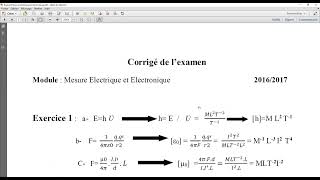 Examen N°5 avec solution Module Mesure électrique et électronique université de Skikda [upl. by Arst]