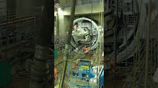 Assembling a HS2 tunnelling machine in London shorts [upl. by Alberta]