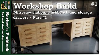 Building a workbench storage and drawer solution  Workshop Build 1 [upl. by Ielerol]