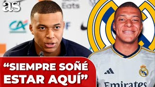 El DETALLE de MBAPPÉ con FLORENTINO en sus primeras palabras como jugador del REAL MADRID [upl. by Enaj]