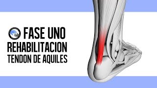 Rotura del tendon de aquiles ejercicios y rehabilitacion postcirugia en la fase aguda [upl. by Clough]