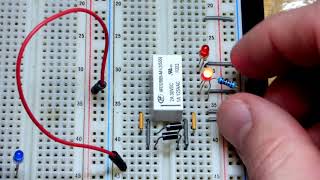 How to use actual latching relay component demonstration for DIY learning electronics [upl. by Sillig]