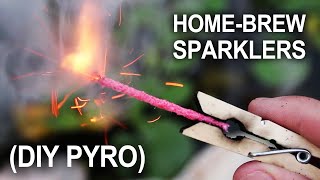 Making Sparklers  Improvised HandHeld Fireworks [upl. by Leeann]