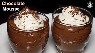 Chocolate Mousse  Eggless Chocolate Moussee Recipe  Chocolate Desserts Recipe [upl. by Zetnwahs]