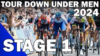 Santos Tour Down Under 2024 Men Elite STAGE 1 [upl. by Nosila42]