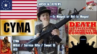 CYMA M16A1 AEG  AirsoftAL Reviews [upl. by Joy]