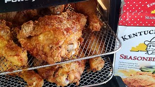 Power XL Vortex 10qt 1700w Air Fryer Pro Oven Fried Chicken Airfryer Kentucky Kernel QVC exclusive [upl. by Yelehsa285]