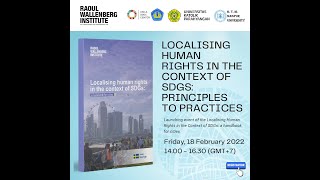 Localising Human Rights in the Context of SDGS  A Handbook For Cities Launching [upl. by Mchail]