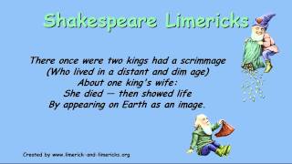 ♣♣♣ Shakespeare Limericks  Example Limerick Poems ♣♣♣ [upl. by Tildy]