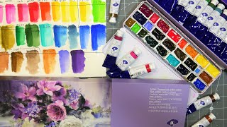 Spoiler Alert The Tubes are WAY Better Than The Pans Paul Rubens Floral Tube Watercolor Review [upl. by Gaylor873]