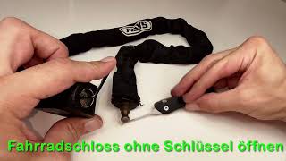 Fahrradschloss ohne Schlüssel öffnenFahrradschloss knackenVorhängeschloss öffnencrack bike lock [upl. by Rengaw]