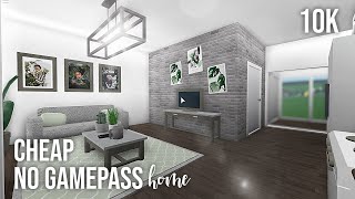 Roblox  Bloxburg  10k No Gamepass Home [upl. by Atelokin]