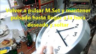 Auriol Model HG05089 radio controlled wall clock Setup [upl. by Mosa429]