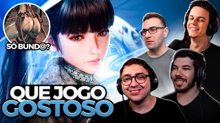 quotJOGO PROMISSORquot Streamers jogando STELLAR BLADE Gameplay Demo [upl. by Adrea39]