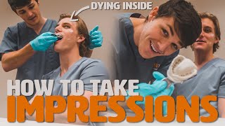 How to Take Alginate Impressions ft Dental Students [upl. by Emelen]