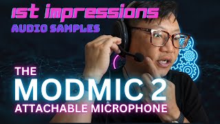 Antlion ModMic 2 USB  Unboxing Setup and Recording Samples [upl. by Karlen]