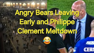 Angry Bears Walking Away amp Philippe Clement Meltdown  Rangers Out Of Champions League [upl. by Neeron]