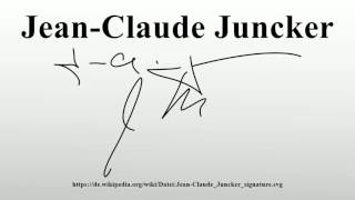 JeanClaude Juncker [upl. by Dayna]