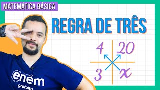 REGRA DE TRÊS razão e proporção  CURSO DE MATEMÁTICA BÁSICA [upl. by Ainivad]