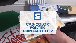 CADCOLOR® FoilTEK™ Printable Heat Transfer Material [upl. by Monda]