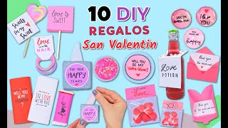 10 IDEAS DE REGALOS PARA SAN VALENTIN  Regalo Para Mejores Amigas y Parejas  Manualidades Fáciles [upl. by Annav]