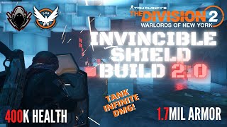 Division 2  INVINCIBLE SHIELD BUILD 20  INSANE UTILITYSUPPORT  BEST TANK BUILD  TAKE ZERO DMG [upl. by Annazus]