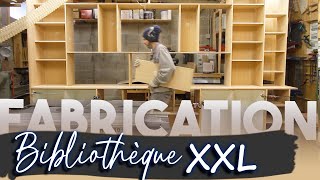 Bibliothèque XXL en latté chêne [upl. by Meghann]