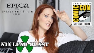 EPICA vs Attack On Titan songs COMICCON SAN DIEGO 2018 [upl. by Chadbourne]