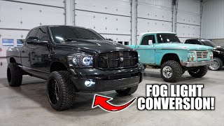 Dodge Ram Fog Light Conversion The OEM Way Custom Lighting amp Dark Tint EVERYWHERE [upl. by Kauppi]