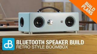 Building a Retro Style Bluetooth Boombox Speaker  by SoundBlab [upl. by Lehcear]