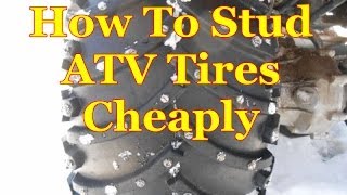 How To Stud Atv Tires Cheaply [upl. by Weixel]