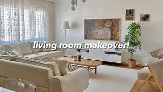 aesthetic amp cozy living room makeover 🛋✨  pinterest style inspired [upl. by Yde]