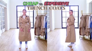 TRENCH COATS  Cheap vs Expensive [upl. by Eelessej991]