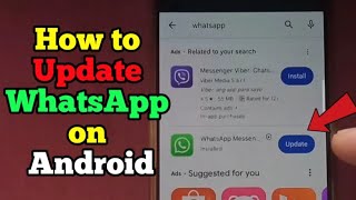 How to update WhatsApp on android [upl. by Nedap]