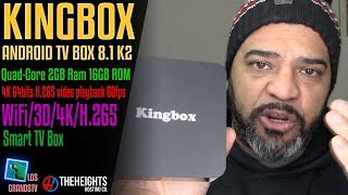 Kingbox K2 Android TV Box 81 💻  LGTV Reviews [upl. by Eednar]