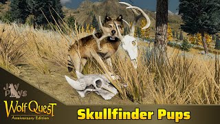 WolfQuest Wayfinders The Skullfinder Pups [upl. by Lunt818]